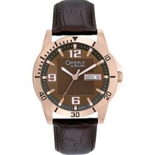 Caravelle by Bulova Men's 44C103 Leather strap sport Watch