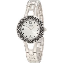 Caravelle by Bulova Women's Bangle Bracelet Watch with Silver-White