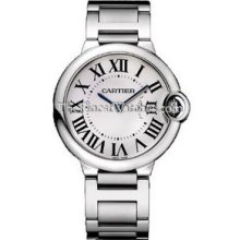 Cartier Ballon Bleu 36mm Quartz Steel Watch W69011Z4