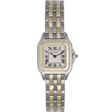 Cartier Panther Ladies 2-Tone 2-Row Steel & Gold W25029B6