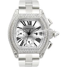 Cartier Roadster Chronograph - 5.05 ct Diamonds