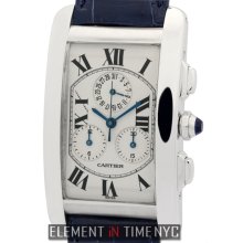 Cartier Tank Collection Tank Americaine Chronoflex 18k White Gold 27mm