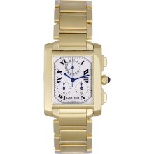 Cartier Tank Francaise Chronograph Men's Gold Quartz Watch W5000R2