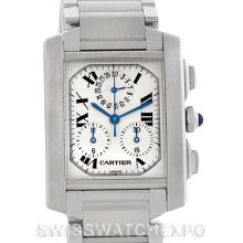 Cartier Tank Francaise Steel Chronoflex Watch W51001Q3