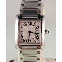 Cartier Tank Francase S/s Watch Ref. 2384 Women Mint