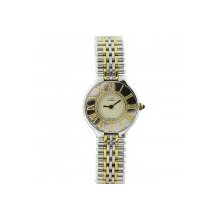 Cartier Two Tone Must 21 Ladies Round Face Watch