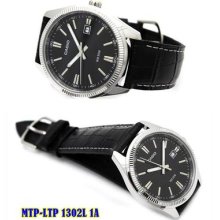 Casio Date Analog Leather Dress Couple Lover Pair Watch Mtp/ Ltp-1302l-1a Gift