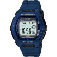 Casio Hdd-600c-2 Hdd-600c-2a 100m Digital Sports Alarm Blue Watch