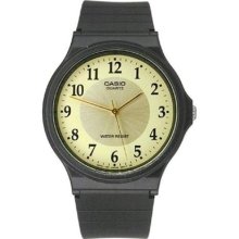 Casio Men's Analog Display MQ24-9B3 Black Resin Quartz Watch with