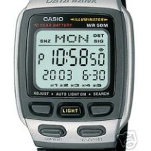 Casio Watch 30-page Databank World-time Model Db37hd