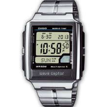 Casio Waveceptor Wv-59De-1Avef Men's Digital Quartz Multifunction Watch With Steel Bracelet