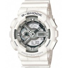 Casio XL G-Shock White Ghost World Time Auto LED Magnetic GA110C-7A