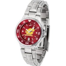 Central Michigan Chippewas Women's Stainless Steel Dress Watch