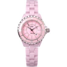 Ceramic Couture Women's Pink Designer Ceramic Watch