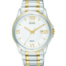 Citizen BM7264-51A Watch Bracelet Mens - White Dial