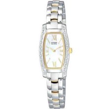 Citizen Eco-drive Diamond Two-tone Eg2554-58d Womens Watch