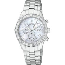 Citizen Eco Drive Riva Chrono Ladies' Bracelet MOP Dial FB1180-56D