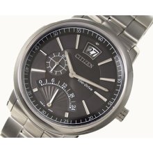 Citizen Eco-drive Sapphire Retrograde 24 Hour Men's Watch Br0075-51e Warranty