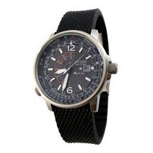 Citizen Ecodrive Nighthawk Gmt Dual Time flightmaster 660ft Men Watch Bj7010-09e