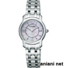 Citizen Lineup Citizen Collection Eco-drive Ladies Clb37-1742 Silver X Pink