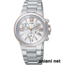 Citizen Lineup Xc Eco-drive Ladies Xch38-8923 Silver X White Watch