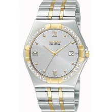 Citizen Mens Bm0724 -51a Eco-drive Elektra Hot Diamond Beautiful Dress Watch