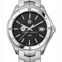 Clemson TAG Heuer Men's Link Watch w/ Black Dial