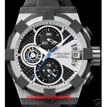 Concord C1 Chronograph Ss Rubber Automatic 44 Mm Watch