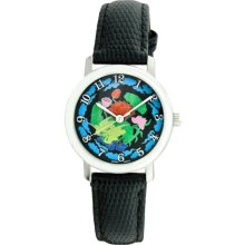 Croton Women's 'Croton' Black Leather Watch ...