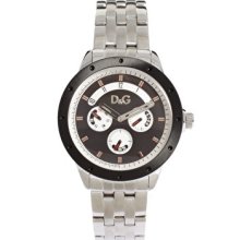 D&g Silver Chronograph Navajo Watch