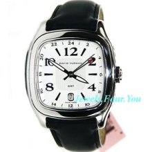 David Yurman Xl Belmont Automatic Date Gmt White Dial Boxed Tags $3100