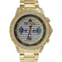 Diamond Tenakey Watch ACE Stainless gold tone 4.65ct