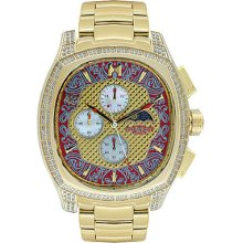 Diamond Tenakey Watch TZAR Stainless gold tone 2.25ct