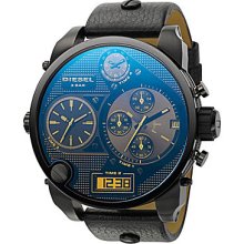 Diesel Analog/Digital Black-Strap Watch - Black