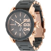 Diesel Dz5307 Rose Gold With Gray 42mm Chronograph Msrp$240.00