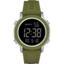 DKNY Gents Digital Green Rubber Strap NY1481 Watch