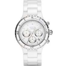 Dkny Ny8187 Women's Ceramic Watch With Chronograph