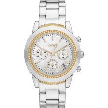 DKNY NY8588 Hand Chronograph Silver Gold Women's Watch