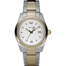 DKNY Women's NY4988 Two-Tone Stainless-Steel Quartz Watch with Silver Dial