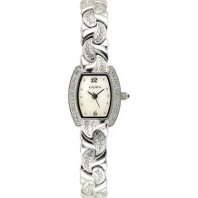 Elgin Women's Crystal Silver-Tone Dress Watch