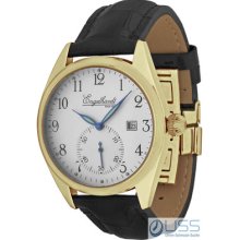 Engelhardt, Elegant Gold Classic Automatic Watch With Date, Ã˜43mm,