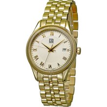 ESQ 07301318 Harrisson Gold Tone Stainless Steel White Dial