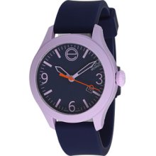 ESQ Movado 'One' Silicone Strap Watch, 42mm Navy/ Lavender