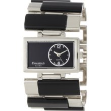 Essential By A.b.s Women's 40042 Enamel And Metal Links Watch