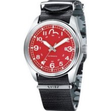 EV-7002-02 Evisu Mens Hiro Automatic Red Black Watch