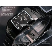 Fashion Men Watch Luxury Waterproof Rhinestone Tungsten Steel Quartz