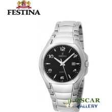 Festina Classic F16262/8 Black Dial Men's Watch 2 Years Warranty