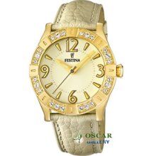 Festina Golden Dream F16580/2 - Gold Pvd - Women's Watch 2 Years Warranty