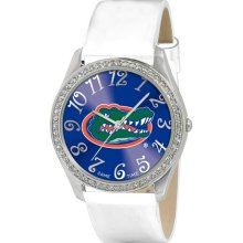 Florida Gator watches : Florida Gators Ladies Stainless Steel Analog Glitz Watch