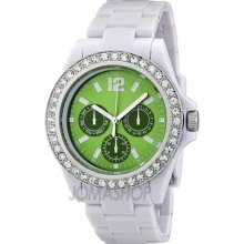 FMD Green Dial White Plastic Watch ZRT8026